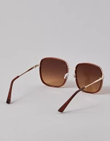 AE Oversized Metal Sunglasses