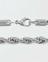 West Coast Jewelry Stainless Steel Spiga Chain Necklace