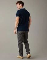 Pantalon kaki déjà porté à coupe droite athlétique Flex AE