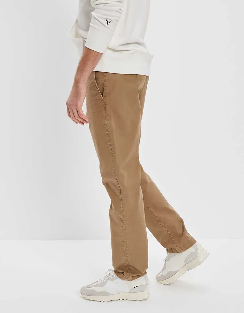 AE Flex Athletic Straight Lived-In Khaki Pant