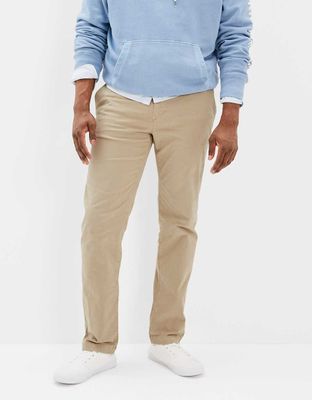 AE Flex Athletic Straight Lived-In Khaki Pant