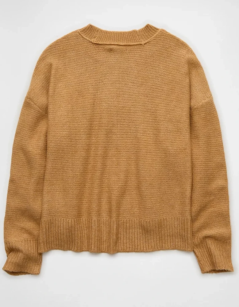 AE Slouchy Cropped Pullover Sweater