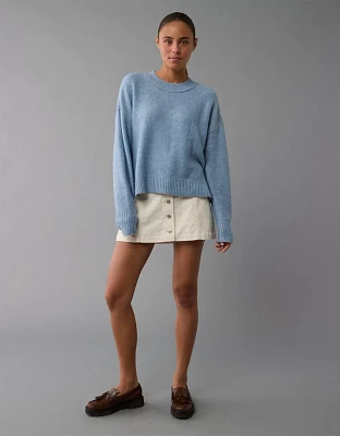 AE Slouchy Cropped Pullover Sweater