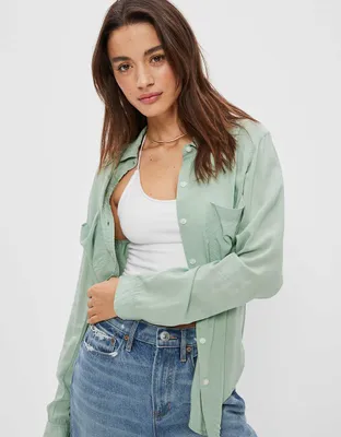 AE Long-Sleeve Button-Up Shirt