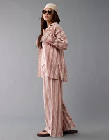 AE Go Big Oversized Striped Shirt