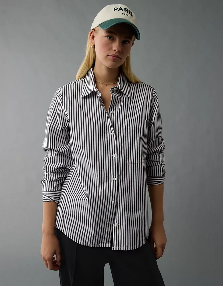 AE Long-Sleeve Button-Up Shirt