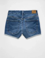 AE Next Level Curvy Ripped High-Waisted Denim Short