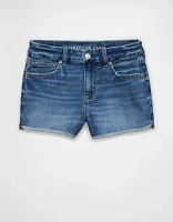 AE Next Level Curvy Ripped High-Waisted Denim Short