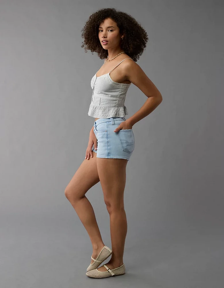 AE Next Level Curvy High-Waisted Denim Short