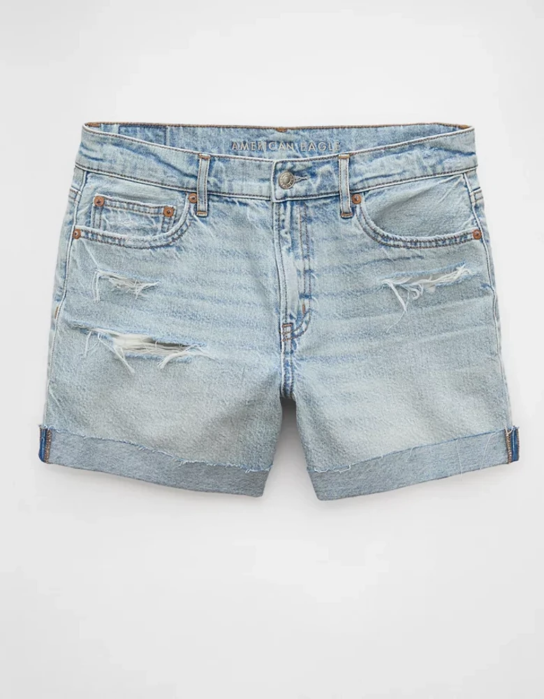 Short en denim déchiré parfait de 4 po extensible et rigide AE