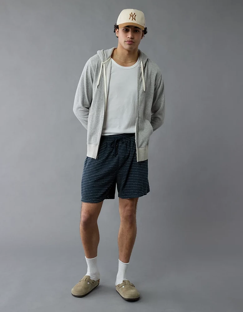 Short de détente rayé en tissu éponge Vive le canapé AE