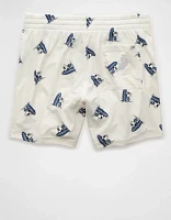 Short de détente en maille 6 po à image Snoopy surf sur le canapé AE