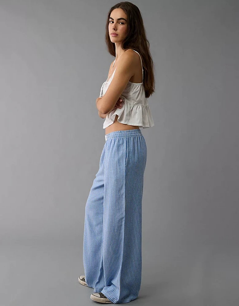 AE Striped Wide-Leg PJ Pant