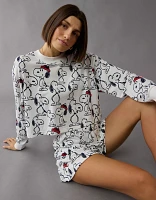 AE Snoopy Plush PJ Set