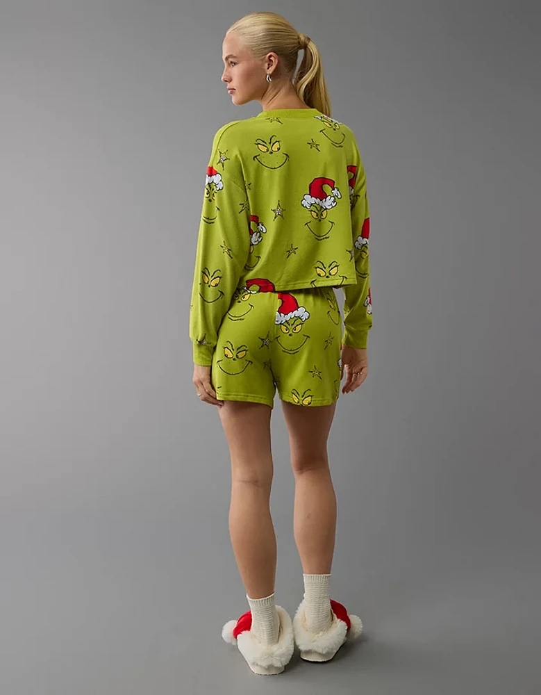 AE Grinch Plush PJ Set