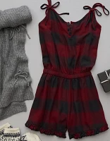 AE Flannel Lounge Romper