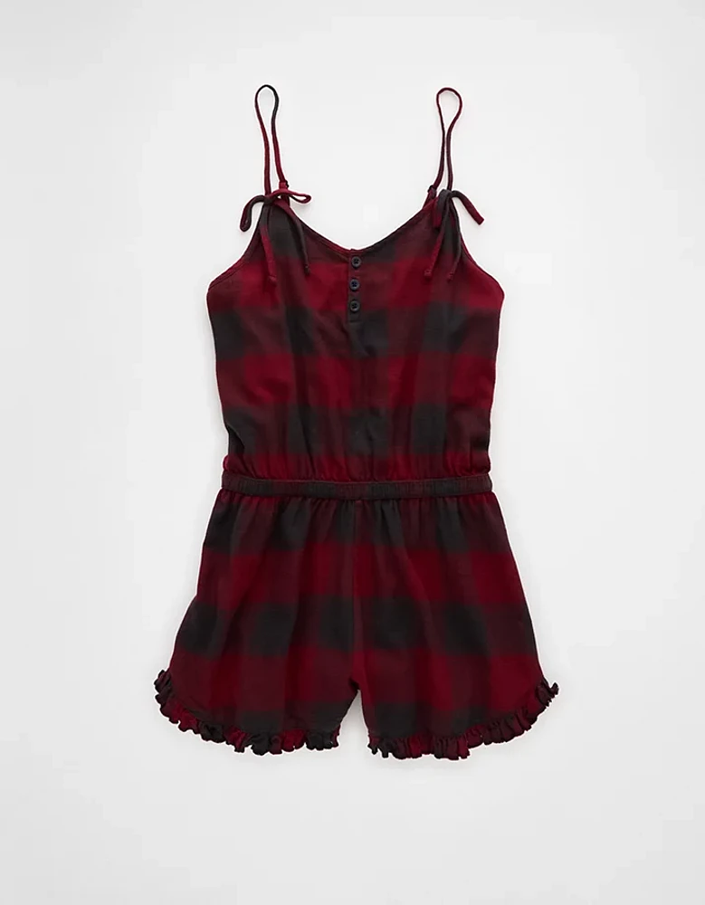 AE Flannel Lounge Romper