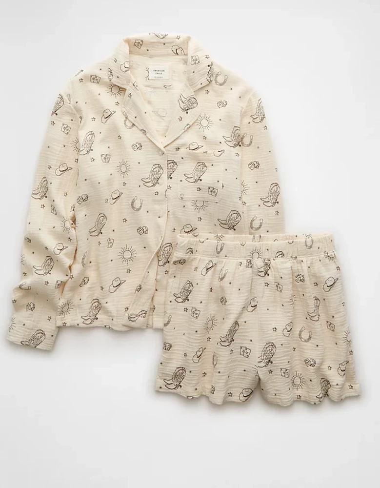 AE Cotton Gauze Pajama Set