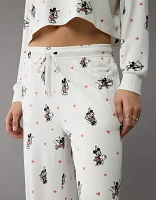 AE Mickey Mouse Valentine's Day Plush Pants PJ Set