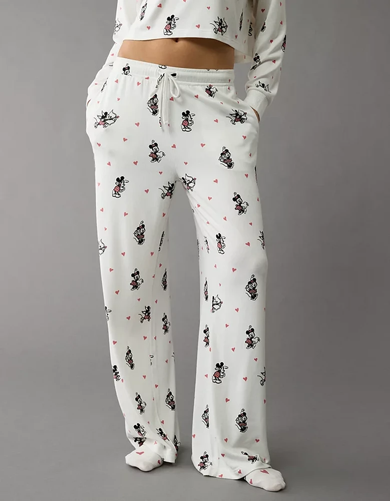 AE Mickey Mouse Valentine's Day Plush Pants PJ Set