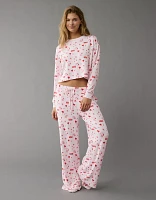 Ensemble avec pantalon de pyjama pelucheux Snoopy la Saint-Valentin AE