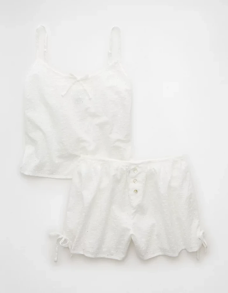 Pyjama avec débardeur tissé aguichant AE