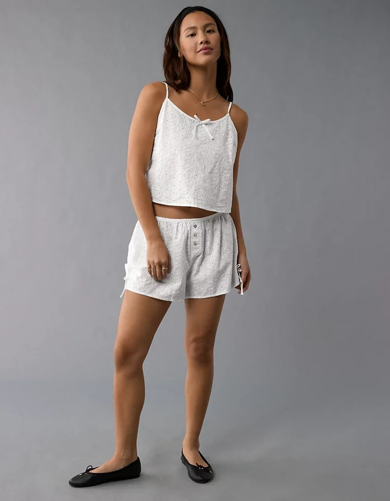 Pyjama avec débardeur tissé aguichant AE
