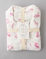 Pyjama en gaze de coton style western Snoopy AE