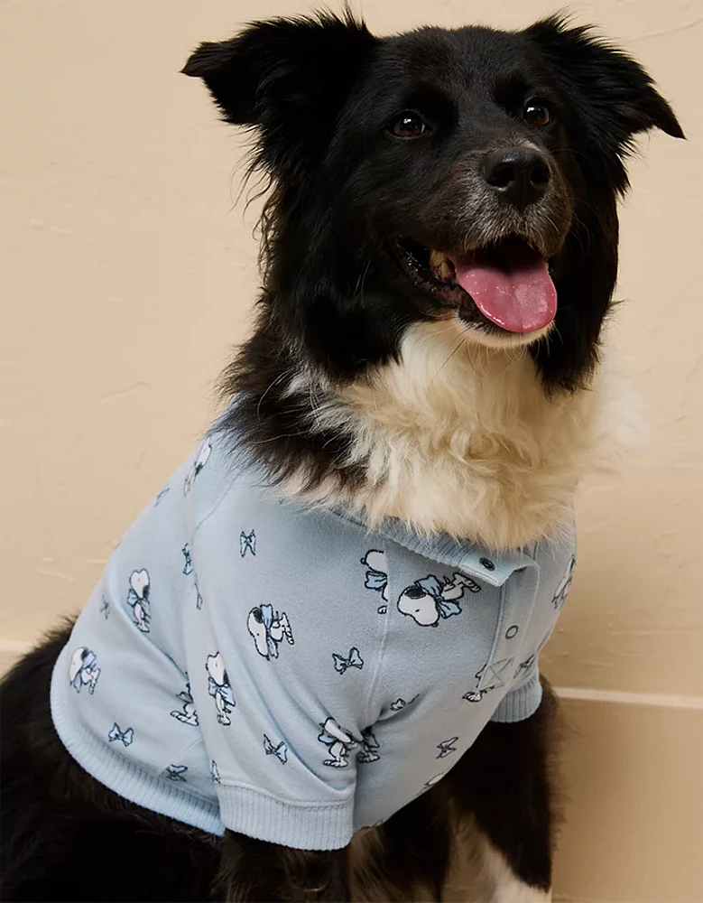 Pyjama pelucheux pour chien des Fêtes Snoopy ABO