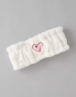 AEO Snoopy Heart Spa Headband