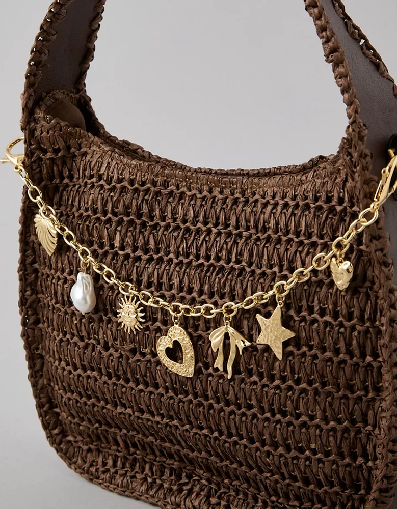 Chaîne pour sac à breloque cœurs et étoiles AE