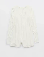 Aerie Off-Duty Cozy Knit Ribbed Romper