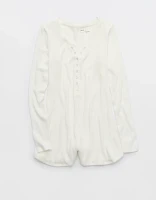 Aerie Off-Duty Cozy Knit Ribbed Romper