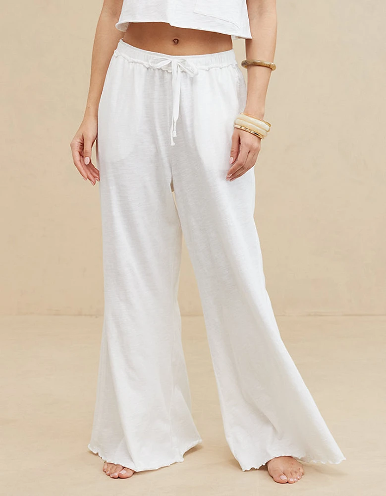 Aerie Summer House High Waisted Wide Leg Pant