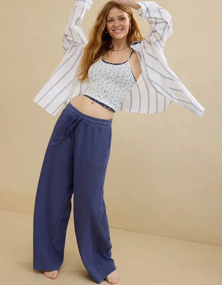 Aerie Soft Landing Ribbed Trouser