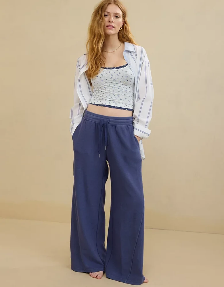 Aerie Soft Landing Ribbed Trouser