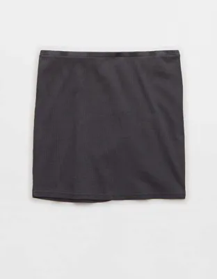Aerie Ruched Rib Mini Skirt