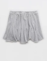 Aerie Fleece Godet Mini Skirt