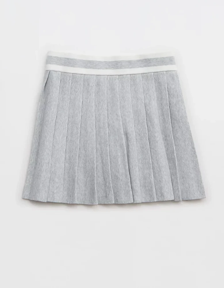 Aerie Pleated Sweater Mini Skirt