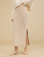 Aerie Late Night Midi Skirt