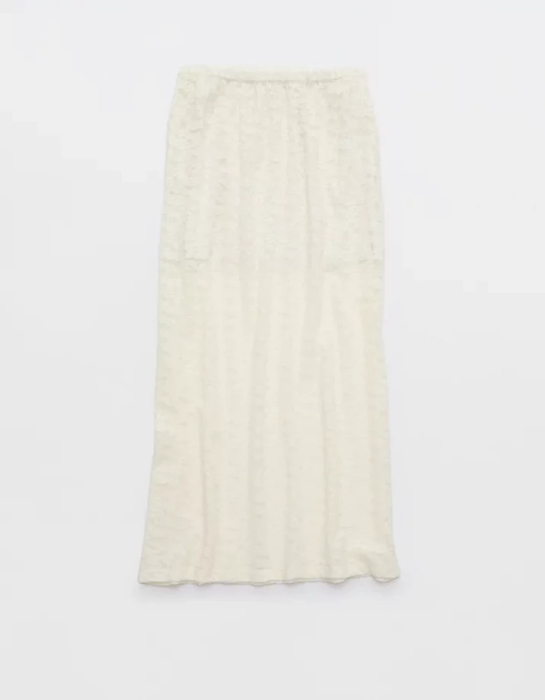 Aerie Vintage Lace Midi Skirt