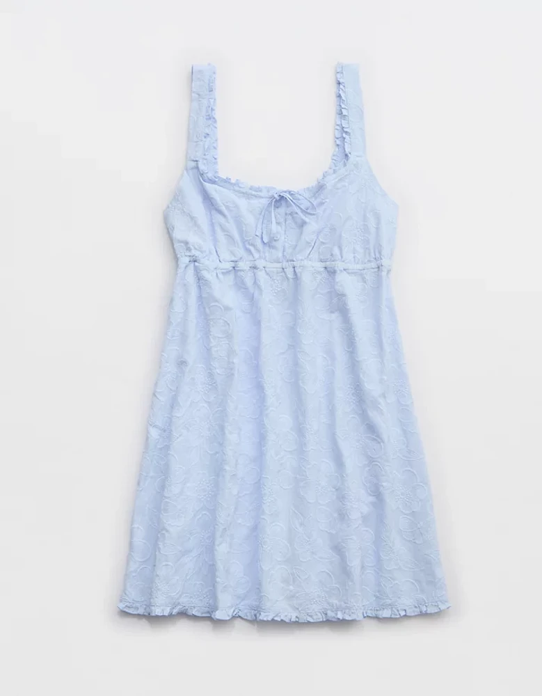 Aerie Off-Duty Embroidered Cotton Nightie