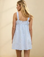 Aerie Off-Duty Embroidered Cotton Nightie