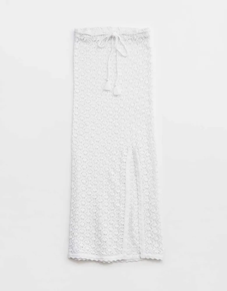 Aerie Crochet Midi Skirt