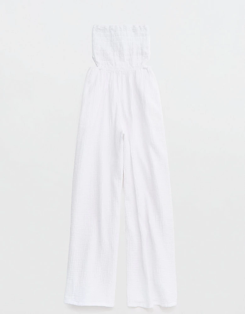 Aerie Pool-To-Party Strapless Jumpsuit