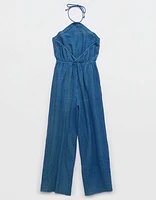 Aerie Pool-To-Party Halter Jumpsuit