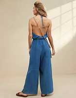 Aerie Pool-To-Party Halter Jumpsuit