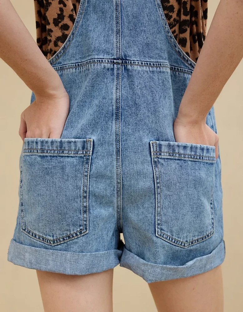 Aerie Denim Shortall