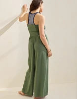 Aerie Strapless Smocked Jumpsuit