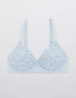 Aerie Real Blossom Lace Wireless Push Up Bra